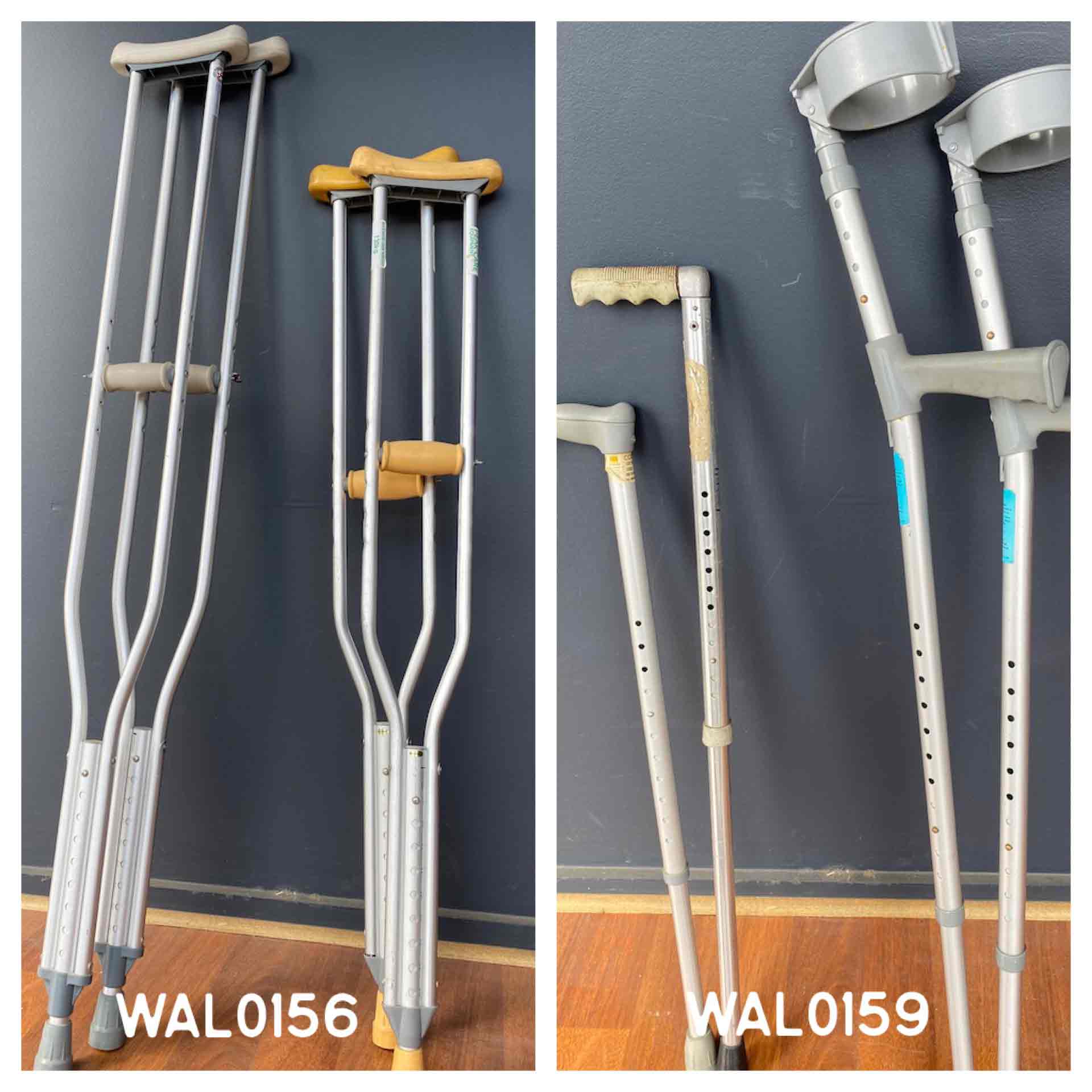 WALKING AIDE, Crutches - Underarm Pair Aluminium, WAL0159 - Forearm Crutch or Stick (Single)